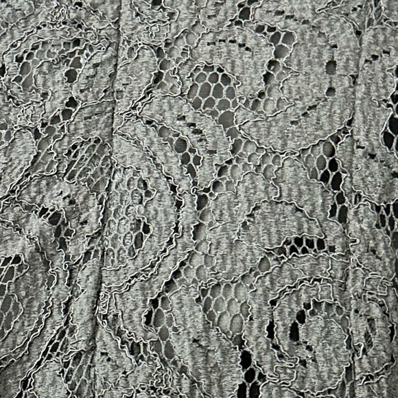 Bardot | NWOT Size 6 Cotton Laced Up Plunging V-neck Black on Black Lace Dress - Picture 4 of 13